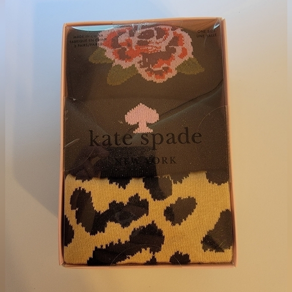 kate spade Accessories - Kate Spade Boxed Set of 3 Pairs of Ladies Socks